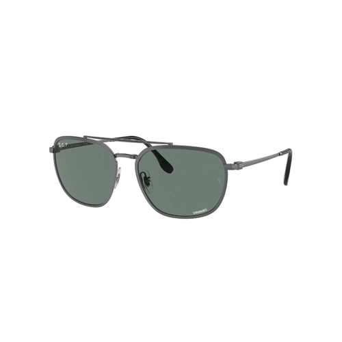 Óculos de Sol Ray-Ban 0RB3708 004/O959 Metal Chumbo com lentes na cor Cinza Polarizado