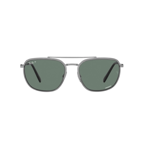 Óculos de Sol Ray-Ban 0RB3708 004/O959 Metal Chumbo com lentes na cor Cinza Polarizado
