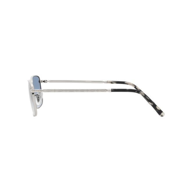 Óculos de Sol Ray-Ban 0RB3717 003/3F60 Metal Prata com lentes na cor Azul 3