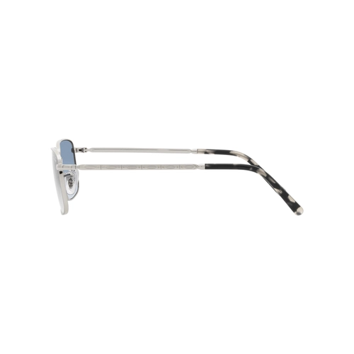 Óculos de Sol Ray-Ban 0RB3717 003/3F60 Metal Prata com lentes na cor Azul