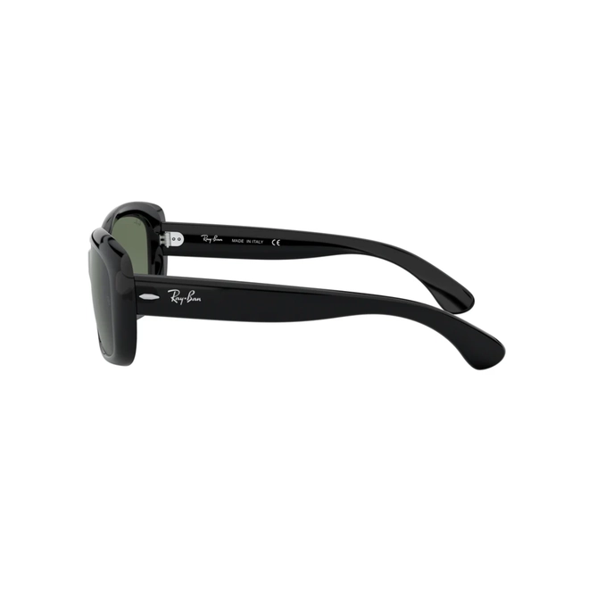 Óculos de Sol Ray-Ban Jackie Ohh 0RB4101 601/5858 Nylon Preto com lentes na cor Verde Polarizado 3