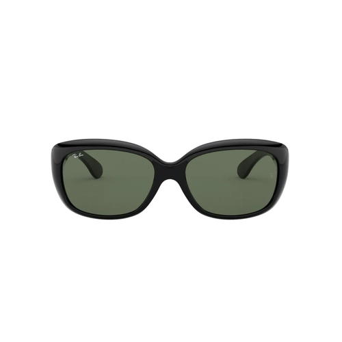 Óculos de Sol Ray-Ban Jackie Ohh 0RB4101 601/5858 Nylon Preto com lentes na cor Verde Polarizado
