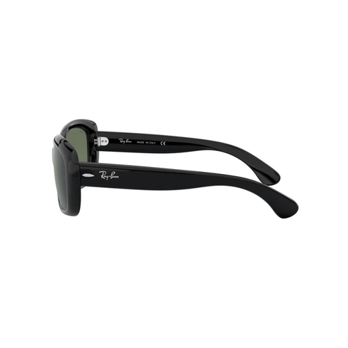 Óculos de Sol Ray-Ban Jackie Ohh 0RB4101 601/5858 Nylon Preto com lentes na cor Verde Polarizado