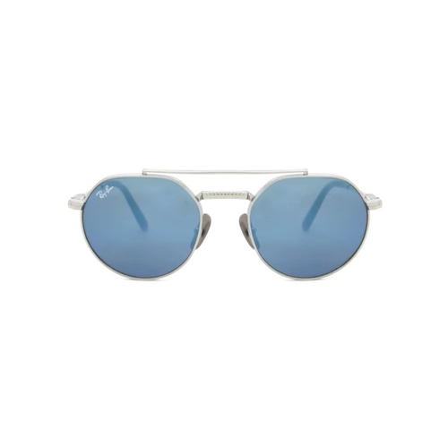 Óculos de Sol Ray-Ban Jackie Ohh 0RB8265 3139O0451 Titânio Prata com lentes na cor Azul Espelhado