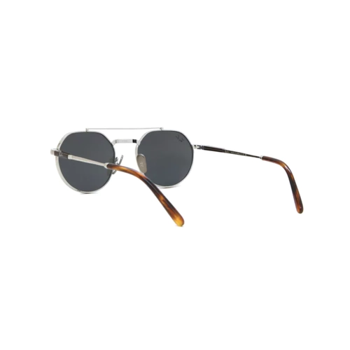 Óculos de Sol Ray-Ban Jackie Ohh 0RB8265 3139O0451 Titânio Prata com lentes na cor Azul Espelhado