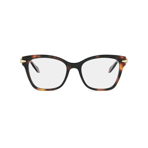 Óculos de Grau Bvlgari BV50071I_52054 Acetato Marrom Mesclado
