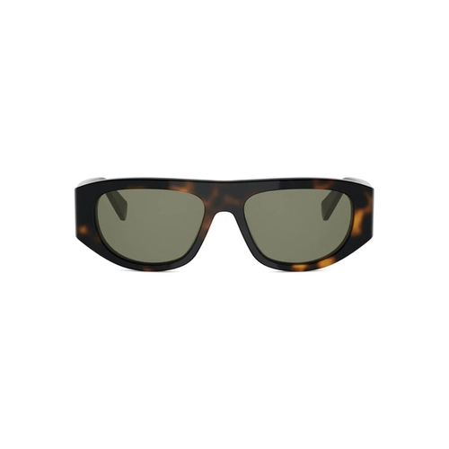 Óculos de Sol Celine Triomphe CL40334U_5553N Acetato Marrom Mesclado com lentes na cor Verde