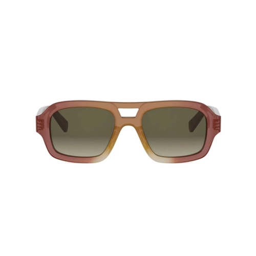 Óculos de Sol Celine CL40336U_5347F Acetato Marrom Degradê com lentes na cor Marrom
