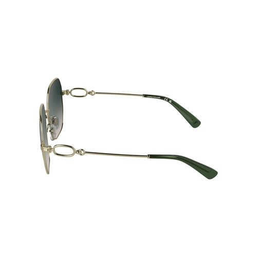 Óculos de Sol Longchamp LO187S 725 58 Metal Dourado com lentes na cor Verde Degradê