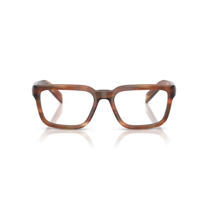 Óculos de Grau Prada 0PR D04V 24G1O154 Acetato Marrom Mesclado Polido 2