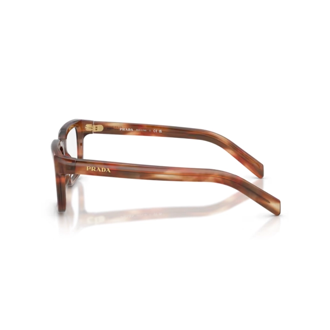 Óculos de Grau Prada 0PR D04V 24G1O154 Acetato Marrom Mesclado Polido 3