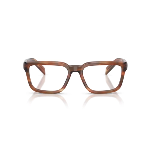 Óculos de Grau Prada 0PR D04V 24G1O154 Acetato Marrom Mesclado Polido