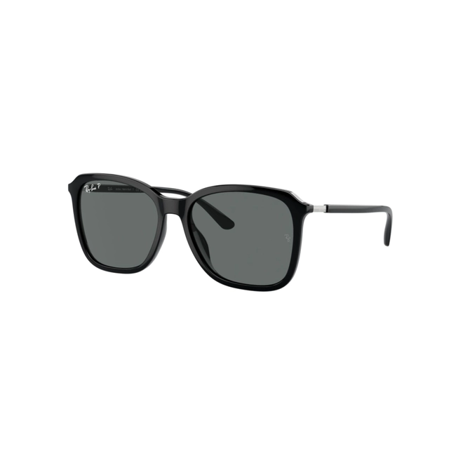 Óculos de Sol Ray-Ban 0RB4417L 67358155 Acetato Preto com lentes na cor Cinza 1