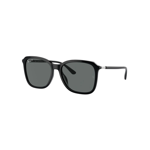 Óculos de Sol Ray-Ban 0RB4417L 67358155 Acetato Preto com lentes na cor Cinza