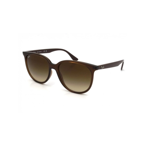Óculos de Sol Ray-Ban 0RB4378L 66711354 Acetato Marrom Transparente com lentes na cor Marrom Degradê