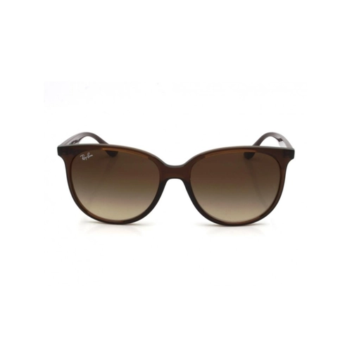 Óculos de Sol Ray-Ban 0RB4378L 66711354 Acetato Marrom Transparente com lentes na cor Marrom Degradê