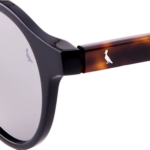 Óculos de Sol Reserva RSV6015S 005 49 Acetato Preto e Marrom Mesclado com lentes na cor Cinza