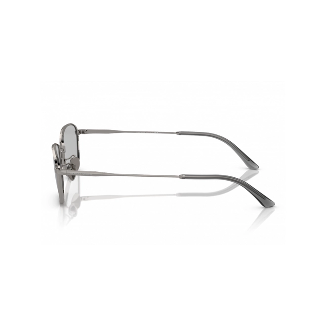 Óculos de Sol Giorgio Armani 0AR6151 30108752 Metal Chumbo com lentes na cor Cinza Claro 3