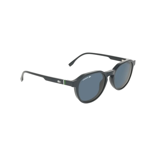 Óculos de Grau Lacoste L4008MAG-SET 410 52 Biopoliamida Preto com lentes na cor Azul