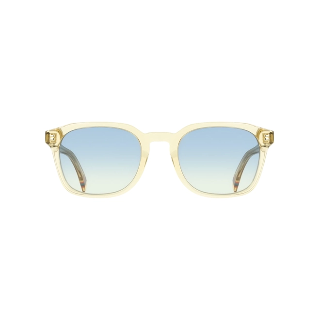 Óculos de Sol Paul Smith Neals PS25618S 259 52 Acetato Bege Transparente com lentes na cor Azul Degradê 2