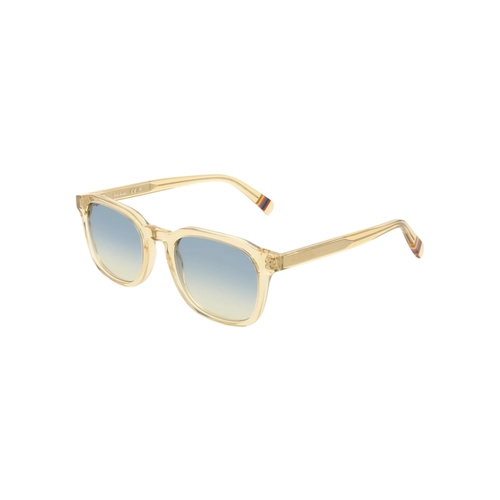 Óculos de Sol Paul Smith Neals PS25618S 259 52 Acetato Bege Transparente com lentes na cor Azul Degradê
