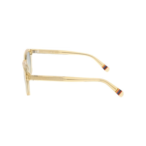 Óculos de Sol Paul Smith Neals PS25618S 259 52 Acetato Bege Transparente com lentes na cor Azul Degradê