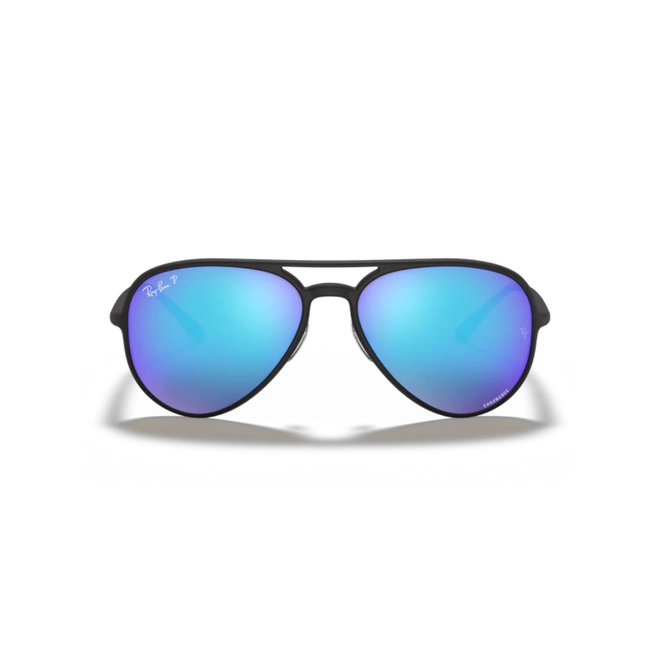 Óculos de Sol Ray-Ban 0RB4320CH 601SA158 Acetato Preto com lentes na cor Azul Polarizado Chromance 2
