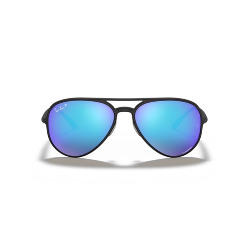Óculos de Sol Ray-Ban 0RB4320CH 601SA158 Acetato Preto com lentes na cor Azul Polarizado Chromance