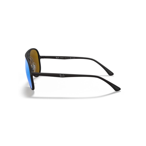 Óculos de Sol Ray-Ban 0RB4320CH 601SA158 Acetato Preto com lentes na cor Azul Polarizado Chromance