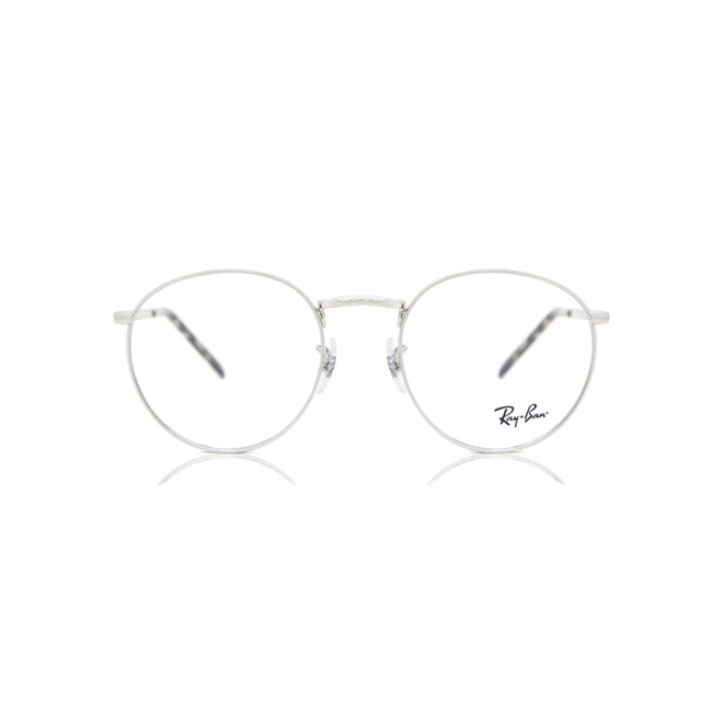 Óculos de Grau Ray-Ban New Round 0RX3637V 2501 50 Metal Prateado 2