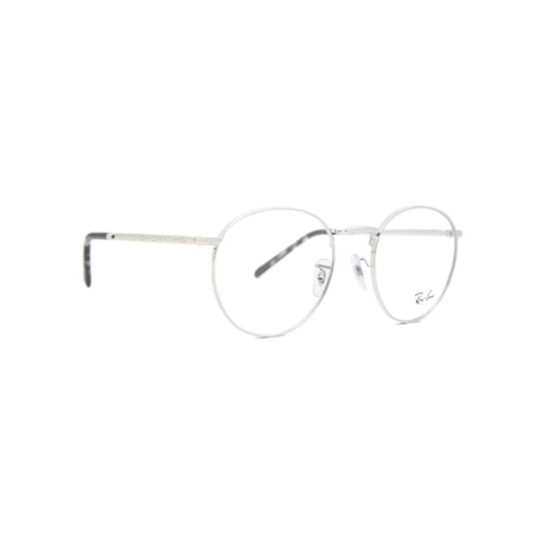 Óculos de Grau Ray-Ban New Round 0RX3637V 2501 50 Metal Prateado