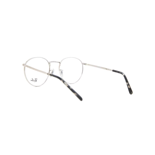Óculos de Grau Ray-Ban New Round 0RX3637V 2501 50 Metal Prateado