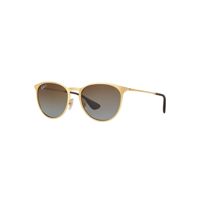 Óculos de Sol Ray-Ban Erika 0RB3539 112/T554 Metal Dourado com lentes na cor Marrom Polarizado 1