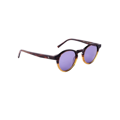 Óculos de Sol Reserva RSV6015S 217 49 Acetato Marrom Mesclado com lentes na cor Azul