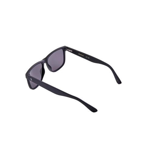 Óculos de Sol Reserva RSV6018S 002 54 Acetato Preto Fosco com lentes na cor Azul
