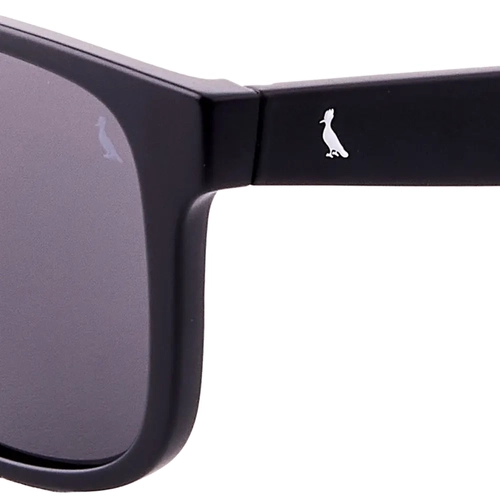 Óculos de Sol Reserva RSV6018S 002 54 Acetato Preto Fosco com lentes na cor Azul