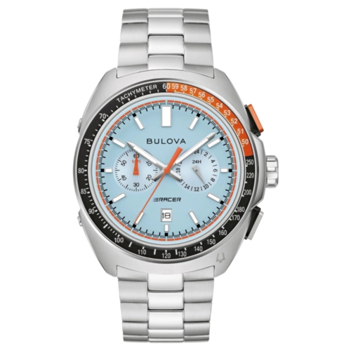 Relógio Bulova Racer Cronógrafo Masculino - 98B432 Azul Claro