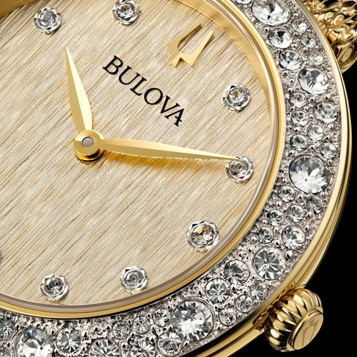 Relógio Bulova Crystal Feminino - 98L321 Champanhe