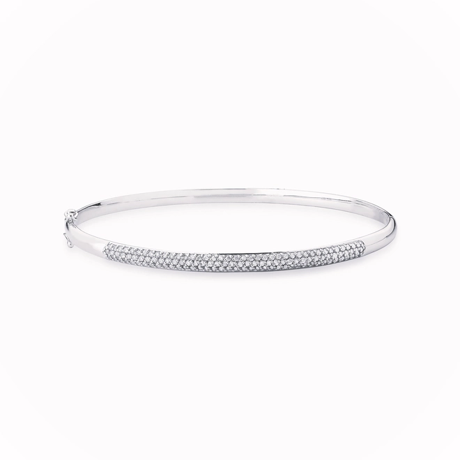 Pulseira Pavês Amare bracelete ouro branco 18k com pavê 59pts de Diamantes 1