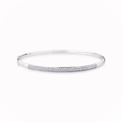 Pulseira Pavês Amare bracelete ouro branco 18k com pavê 59pts de Diamantes