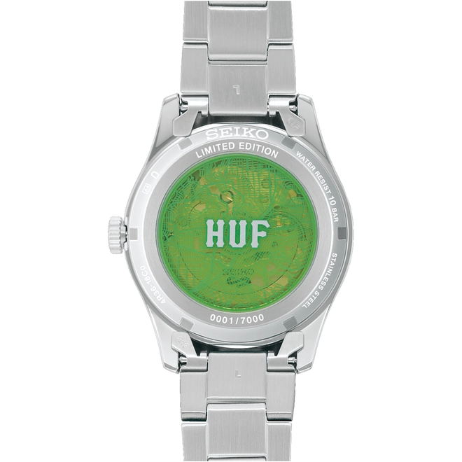 Relógio Seiko 5 Sports HUF Edição Limitada - SRPM09K1 E1SX Verde 6