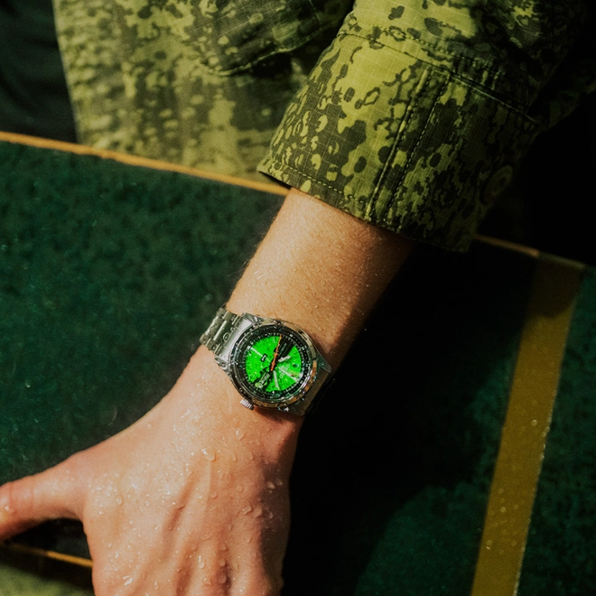 Relógio Seiko 5 Sports HUF Edição Limitada - SRPM09K1 E1SX Verde 4