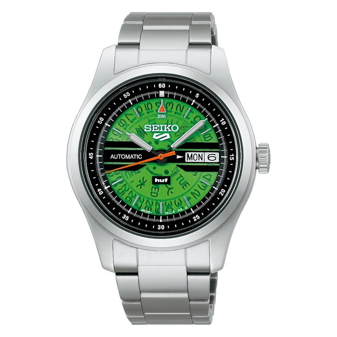Relógio Seiko 5 Sports HUF Edição Limitada - SRPM09K1 E1SX Verde 1