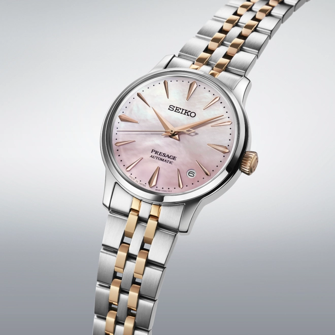 Relógio Seiko Presage Cocktail Time Sakura Aviation Edição Limitada - SRPM06J1 R1SR EL Rosa 3