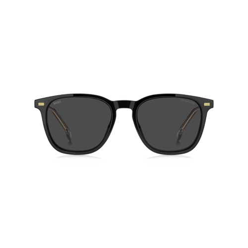 Óculos de Grau Hugo BOSS 1882/G/C 08A 5319 S Poliamida Preto com Clip-On na cor Cinza Polarizado