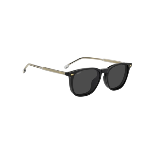 Óculos de Grau Hugo BOSS 1882/G/C 08A 5319 S Poliamida Preto com Clip-On na cor Cinza Polarizado