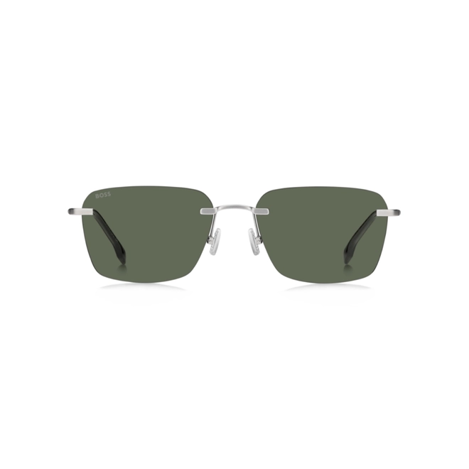 Óculos de Sol Hugo BOSS 1925/F/S CTL 57QT S Titânio Prata Fosco com lentes na cor Verde 2