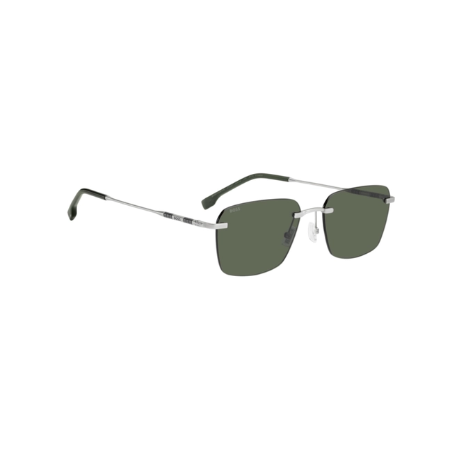 Óculos de Sol Hugo BOSS 1925/F/S CTL 57QT S Titânio Prata Fosco com lentes na cor Verde 3