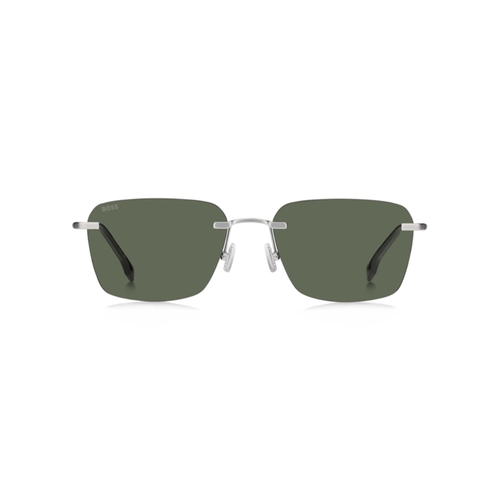 Óculos de Sol Hugo BOSS 1925/F/S CTL 57QT S Titânio Prata Fosco com lentes na cor Verde