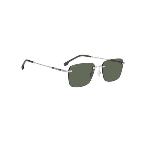Óculos de Sol Hugo BOSS 1925/F/S CTL 57QT S Titânio Prata Fosco com lentes na cor Verde